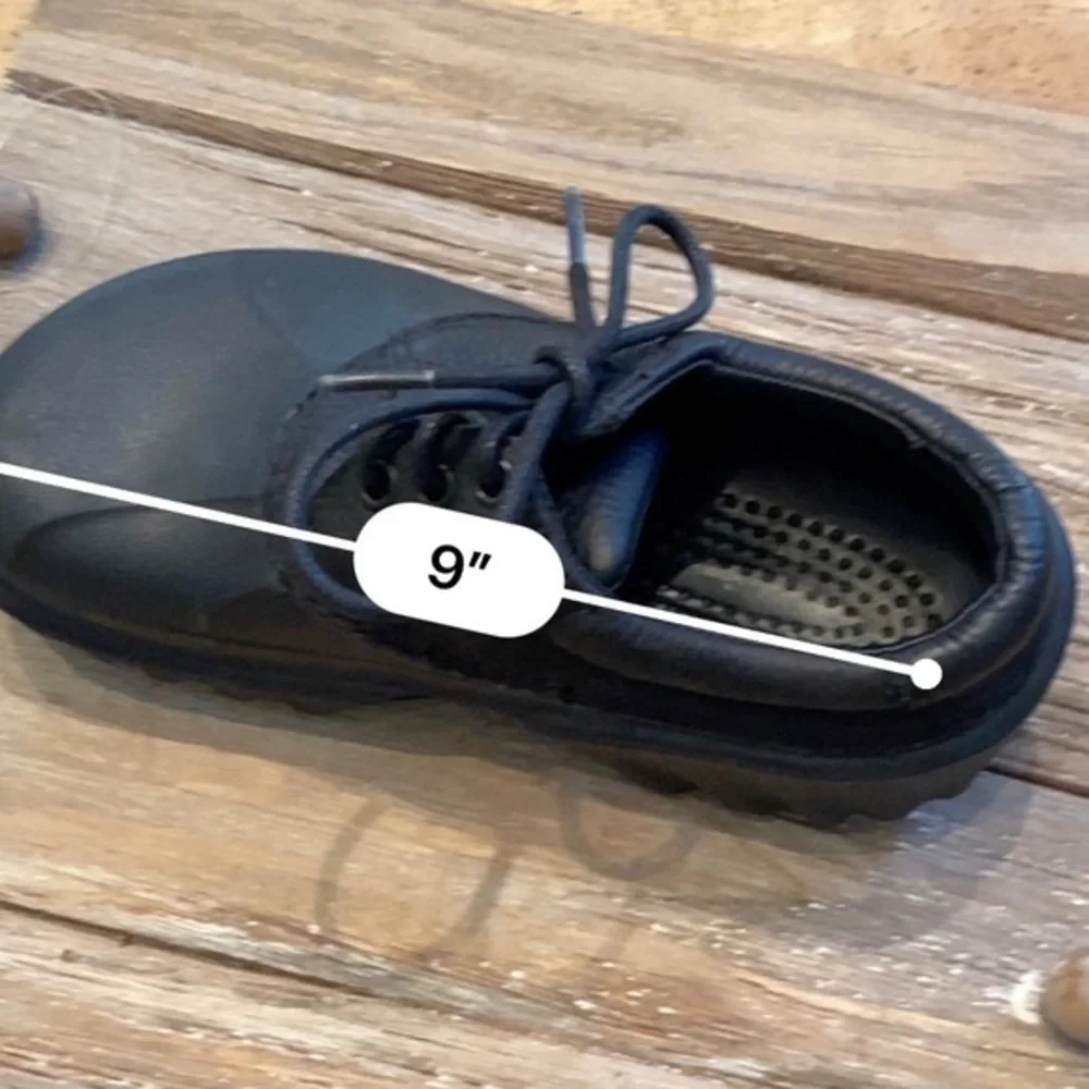 Crocs Axle Lace Up Black on‎ Black Men’s 3 Women’s 5 Leather Upper Duck Shoes